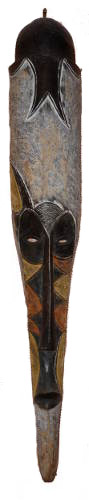 Here is a protective deity that has a positive wave shape Here is a protective deity that has a positive wave shape
