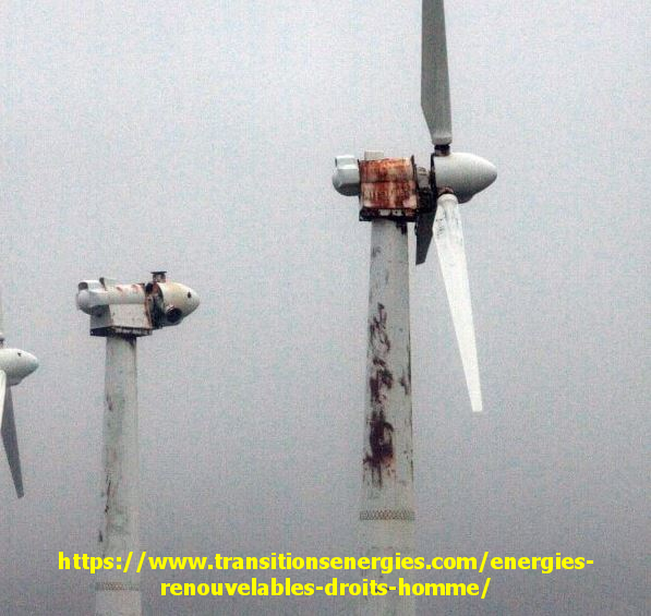 éoliennes en fin de vie : image du site https://www.transitionsenergies.com/energies-renouvelables-droits-homme/