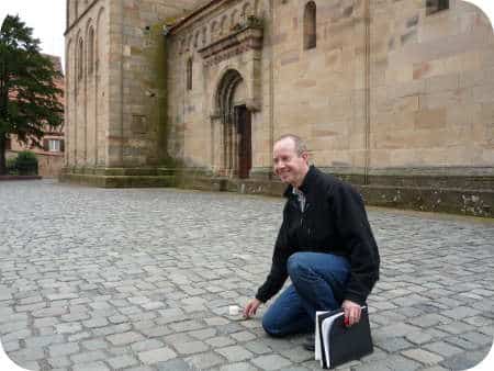 Test de courants telluriques à l'extérieur de l'église