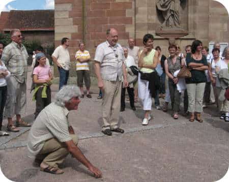 Visite de l'abbatiale, avec Alphonse LIEBHARD et Paul DRUMMER